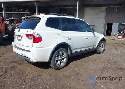 2006 BMW X3 3.0I z USA, uszkodzony, nr VIN WBXPA93486WD26557